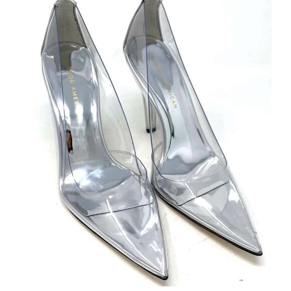 Good American Heels-Clear Lucite-Stilleto - Picture 5 of 11